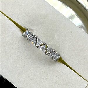 JCL 925 Sterling Triangle CZ Ring